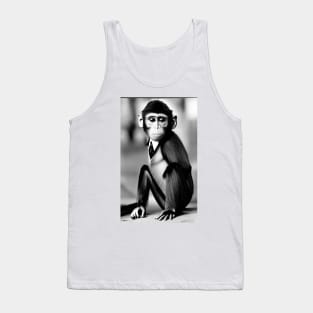 Illegal Monkey Dressed Up For Buissness Tank Top